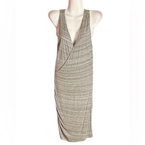 Banana Republic Ruched Gray Sleeveless Dress Size XS